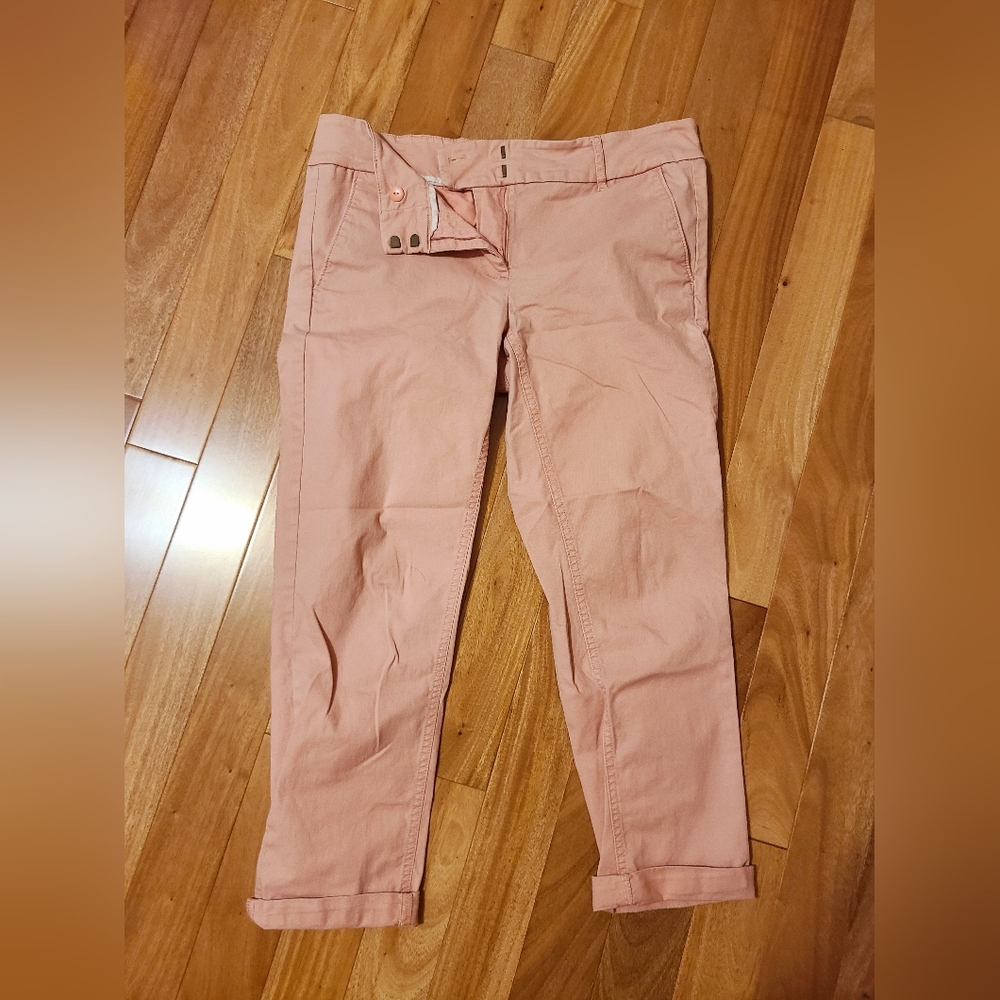 LOFT size 6 EUC light pink cropped pants